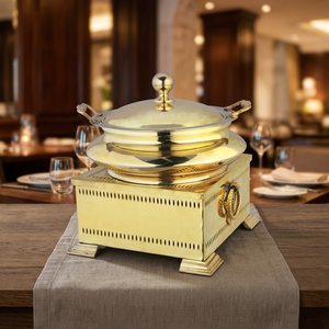 14x22 Brass Vintage Style Chafing Dish - Product Image 3
