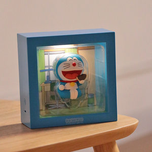 Lampe de chevet portable décorative Doraemon avec protection oculaire, lampe de dessin animé réglable, cadre photo, petite veilleuse - Product Image 5