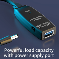 Câble d'extension USB 3.0 haute vitesse de 10 15 30 mètres pour ordinateurs et appareils iOS pour amplificateur de signal de caméra vidéo