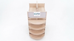 Gondolla Shelves Beige Cold-<b>rolled</b> Steel Double-sided 400mm, customizable Heavy Duty, Adjustable Newtek Knock-down - Product Image 3
