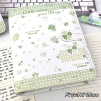Album photo en cuir A5 trèfle à quatre feuilles, style coréen, pour collection de cartes, petit album de rangement pour cartes Kpop, cadeau