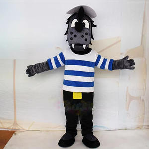 Costume da Mascotte Peluche a Tema Lupo Personalizzabile Basso MOQ Perfetto per Festival - Product Image 1