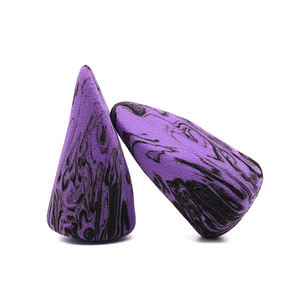 JLY-esponjas de <span class=keywords><strong>maquillaje</strong></span> de belleza, Color morado, Negro, en forma de lengua, remolino - Product Image 5