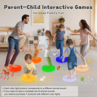 Tapis de danse interactif éducatif Montessori rechargeable avec LED, piano tactile et sons d'animaux pour l'apprentissage musical des enfants