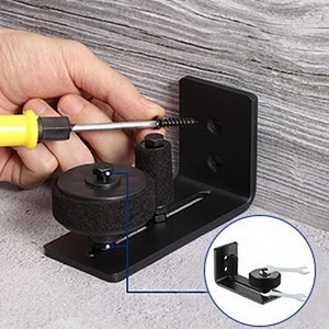 WEKIS per porte scorrevoli in acciaio resistente per portiera da fienile guida moderna e regolabile a rullo per soggiorno <span class=keywords><strong>porta</strong></span> nera resistente a parete - Product Image 6