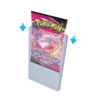 Pochette pour cartes extra-épaisse, compatible avec les protège-cartes Pokémon scellés, peut contenir un paquet complet de boosters.