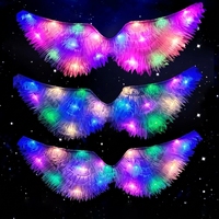 Ailes d'ange lumineuses à LED, accessoire portable pour filles, pour Noël, Diwali, la fête des mères, anniversaire, Halloween
