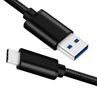 Câble de charge rapide USB 3.1 Type-C vers USB 3.0 mâle PD 5 Gbps 3A 60W en nylon pour téléphone portable, ordinateur et imprimante