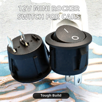 Mini interrupteur à bascule noir 12V pour voiture marine et usage industriel interrupteur marche-arrêt modèle KCD 10A/125V & 6A/250V