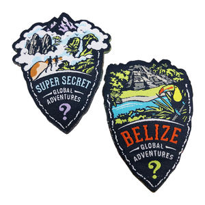 <span class=keywords><strong>Patch</strong></span> tissé personnalisé coupe Leaser et Merrow <span class=keywords><strong>Broder</strong></span> fer sur <span class=keywords><strong>patch</strong></span> vêtements patchs de créateur - Product Image 2