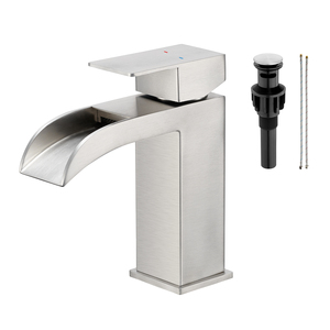 Grifo Mezclador de Lavabo de Acero Inoxidable 304 con Diseño de Cascada, Precio de Fábrica al por Mayor - Product Image 1