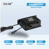 Meilleur vendeur Chargeur de batterie 12V 24V 48V 60V 72V IP65 Sortie CC Plomb-acide Lithium Lifepo4 Chargeur de moto électrique