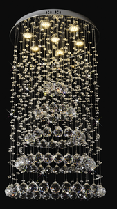 Simig di lusso moderno rotativo <span class=keywords><strong>doppio</strong></span> moderno soffitto lampadari di cristallo per la decorazione dell'hotel, progetto di ingegneria - Product Image 5