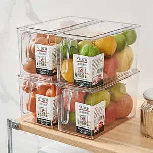 Caja de almacenamiento para <span class=keywords><strong>refrigerador</strong></span>, cajón de cocina sellado con tapa, cajón para alimentos, <span class=keywords><strong>arreglo</strong></span> para huevos - Product Image 1
