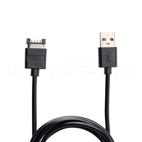 Câble de charge magnétique HYTEPRO M512 à 4 broches, connecteur USB mâle, câble rond TPE de 1 m, 2A, 5-24V, câble de synchronisation de données, conforme à la norme RoHS