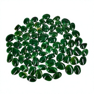 หยกเขียวธรรมชาติแบบขายส่ง รูปทรงผสม แบบหลวม สำหรับทำเครื่องประดับ - Product Image 2