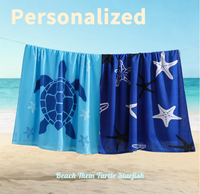 Sand Free Quick Dry Wholesale Custom Towels Beach Custom Print High Quality Beach Towels With logo for Travel Vacation