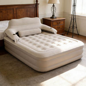 Fast Inflation Inflatable <b>Mattress</b> Self Inflatable Queen Size Flocked Air Bed Hospital Bedroom Use Eco-Friendly Durable - Product Image 1