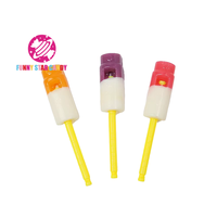 Coloful musique mélodie Lolly bâton bonbons jouet OEM personnalisé Sucette aigre doux fruité saveur magique sifflet dur sucette