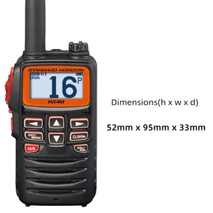 Radio bidirectionnelle marine YAESU Standard Horizon HX40, radio VHF portable flottante, talkie-walkie 6W avec fonction NOAA, étanche IPX7 - Product Image 5
