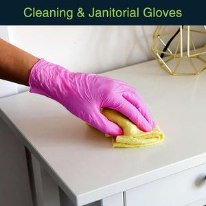 Paquete de 200 Guantes de Nitrilo Veterinarios Rosa Fucsia de 3 Mil, Sin Polvo/Sin Látex, para Examen de Animales - Product Image 2