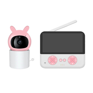 Babyphone 720P avec écran de 4,5 pouces, vision nocturne, Wi-Fi, appareil de surveillance pour bébé - Product Image 1