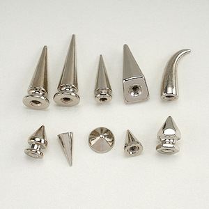 アイアンシルバーコーンねじリベット,革製靴バッグ衣服パンクスパイククール装飾ネイルバックルニッケルフリー12mm - Product Image 3