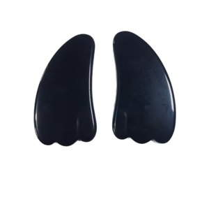wellness products Large Size Obsidian Gua Sha Scraping Body <b>Massager</b> for Back to Relieve Muscle Aches and Stimulate Meridians - Product Image 1