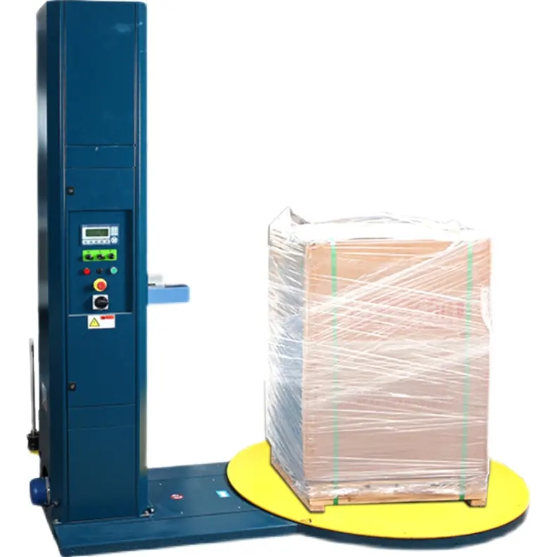 Carton Horizontale Draaitafel Pallet Stretch Film Automatische Wikkelen Machine/Pallet Wrapper