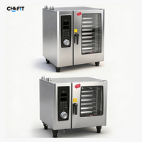Four combiné électrique CFT OEM neuf, 10 plateaux, usage domestique, multifonction, 380V, affichage, vapeur automatique, maintien au chaud, acier inoxydable, boulangerie