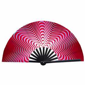 Abanico de Mano Personalizado Promocional, Abanico Plegable con Logotipo Impreso Personalizado, Abanico de Tela y Bambú para Bodas y Fiestas - Product Image 6