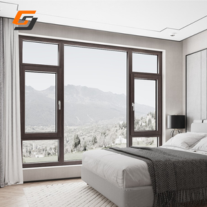 หน้าต่างบานกระจกสีดำหน้าต่างอลูมิเนียมประตูและหน้าต่างหรูหราทันสมัย - Product Image 4