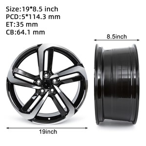Rines de Aleación Monobloque de 19 Pulgadas 19x8.5J ET35 5*114.3 para <span class=keywords><strong>HONDA</strong></span> <span class=keywords><strong>ACCORD</strong></span> 2018-<span class=keywords><strong>2022</strong></span>, Venta al Por Mayor de Fábrica con Tecnología Flow Forming - Product Image 4