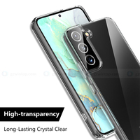 Étui de protection Wintop transparent PC+TPU avec sublimation et logo personnalisés pour S22/S23/S24/S25/S26 Ultra - Design simple et protecteur