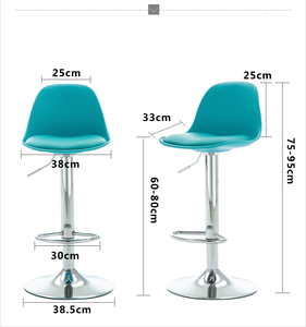 Sgabello da Bar in Metallo Regolabile in Altezza Stile Semplice Best Seller per Sala da Pranzo e Caffetteria - Product Image 6