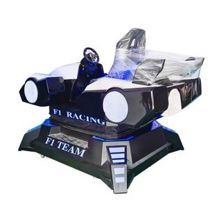 เครื่องจำลองการขับรถ VR 9D ในร่มสำหรับสวนสนุก พร้อมคอนโซลเกมขับรถเสมือนจริง อุปกรณ์ MR โครงเหล็กไฟเบอร์กลาส - Product Image 4