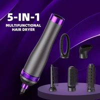 Sèche-cheveux à ions négatifs Styler 5 en 1 Rechargeable sèche-cheveux brosse Styler avec fixation de peigne