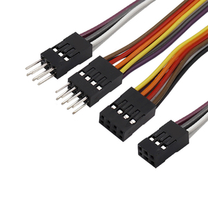 Заводской заказ 2,54 мм Шаг Dupont кабельный разъем 2/3/4/5/6/7/8 Pin Перемычка Электрический провод в сборе - Product Image 1
