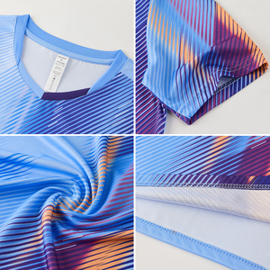 เสื้อยืดโพลีเอสเตอร์ 100% แห้งเร็ว ระบายอากาศดี เหมาะสำหรับวิ่ง  เสื้อยืดแบบซับลิเมชั่น ของขวัญในรูปแบบเสื้อยืดซับลิเมชั่น - Product Image 6