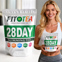 Thé Minceur Marque Blanche 28 Jours – Thé Fit Brûle-Graisse pour la Perte de Poids et le Ventre Plat – Produits Détoxifiants à Base de Plantes pour la Minceur