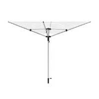 Séchoir à linge rotatif extérieur sur pied, grande capacité 40m, 4 bras, type parapluie, pour jardin