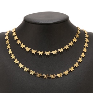 दीना ग्रीष्मकालीन प्रवृत्ति वाटरप्रूफ बिकनी गहने शरीर श्रृंखला स्टेनलेस स्टील गहने धनुष तितली आकर्षण महिलाओं के लिए - Product Image 4