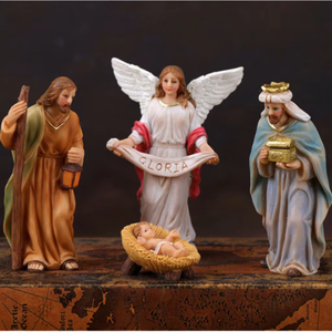 Custom Resin Religious Sculptures Jesus Christ Statues Fiberglass Life Size Christian Nativity Sculpture RS-913 Life Size <b>Figure</b> - Product Image 3