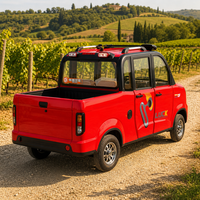 Voiture électrique miniature 4 portes 4 places, style pick-up, véhicule utilitaire léger à double usage (passagers et marchandises) pour usage familial et professionnel