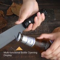 Couteau de survie en métal à haute dureté multifonctionnel pour couper la viande, style rétro pour le camping en plein air