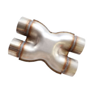 Tuyaux d'échappement en X YUEYANG pour voitures, en acier inoxydable 409 poli, épaisseur 1,2 mm, diamètre 2,0 à 3 pouces - Product Image 1