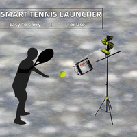 Équipement d'entraînement au tennis automatique intelligent et portable, machine à lancer et à ramasser les balles de tennis en PP