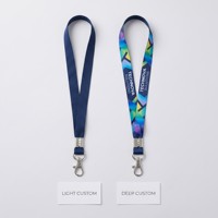 Cordons en polyester personnalisés avec logo, impression sérigraphique, design tendance écologique, cordons promotionnels détachables pour événements, porte-cartes d'identité