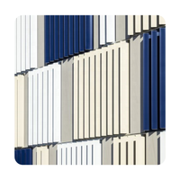 Soleil réglable poudre enduit ventilé aluminium façade aérobrise lame climatiseur persienne