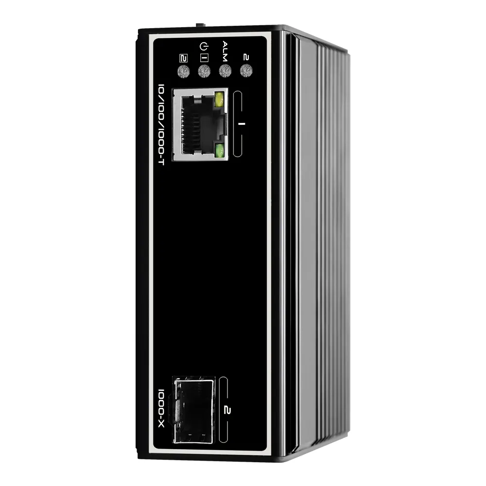 Gigabit tek modlu LC Fiber Ethernet medya dönüştürücü ile bir SFP LX modülü, 4G SFP Fiber bakır RJ45 medya dönüştürücü